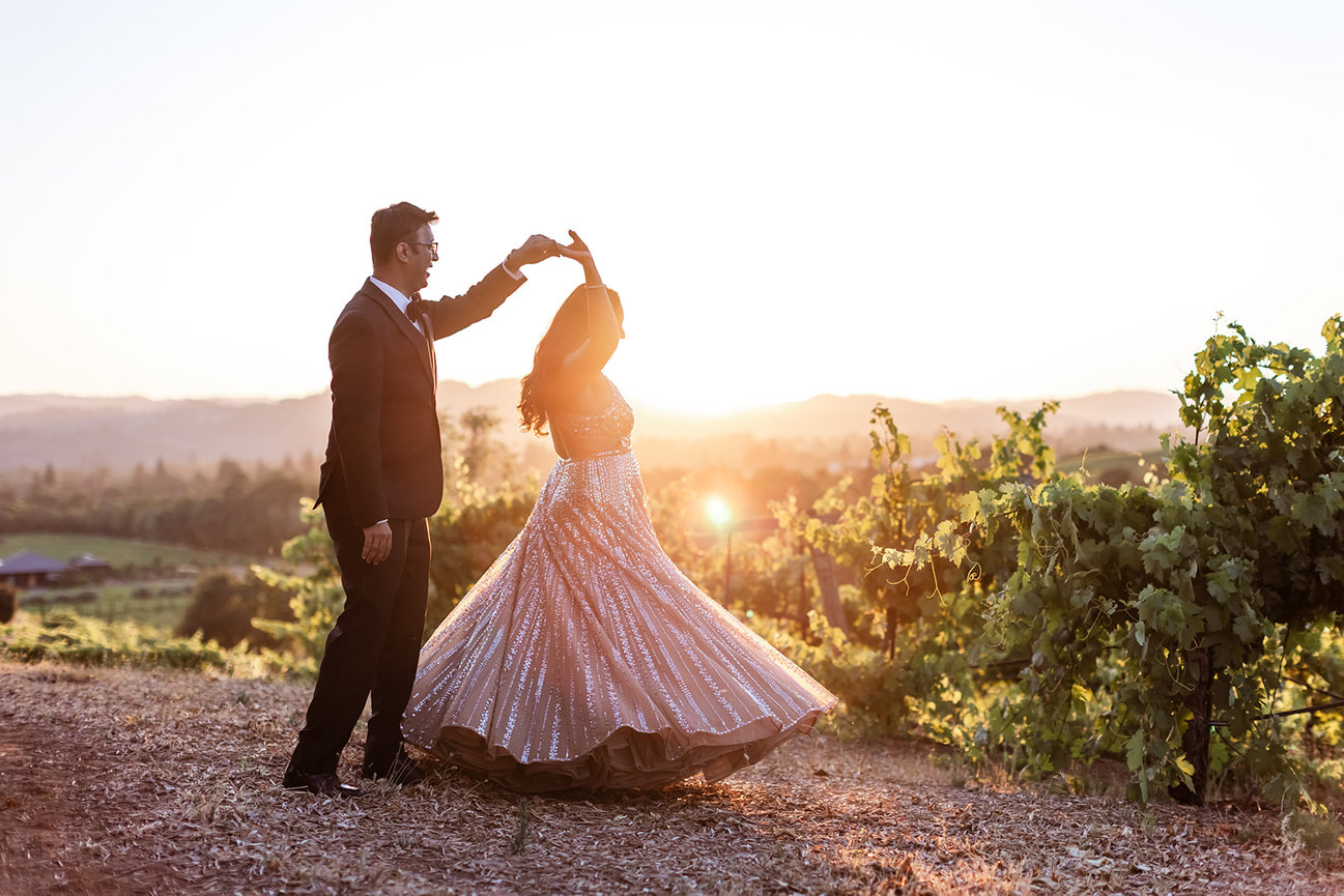 A Stunning Indian-American Wedding at Limerick Lane Cellars in Healdsburg Studio J Portraits