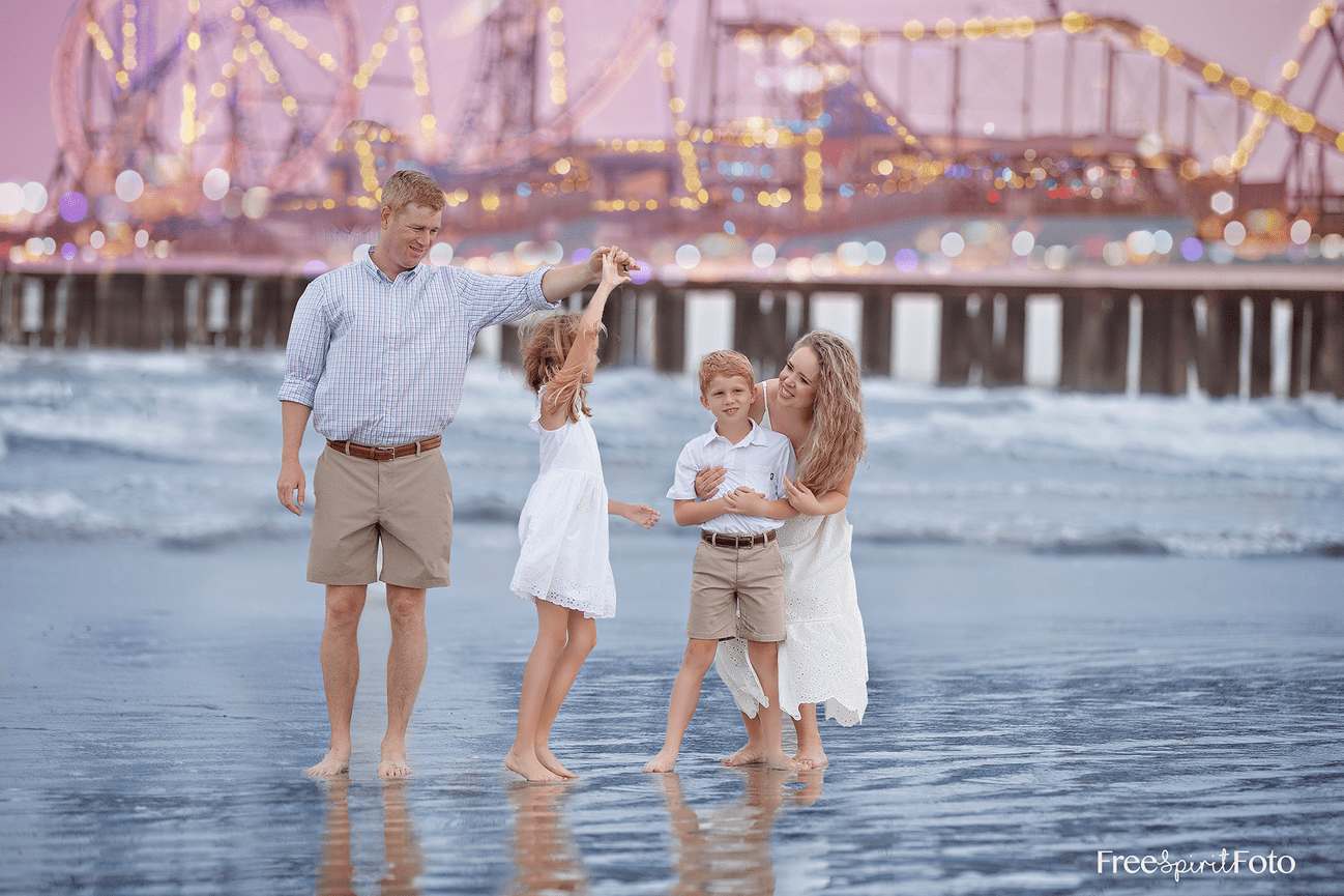 Beach mini sessions, Galveston Beach Family Photographer
