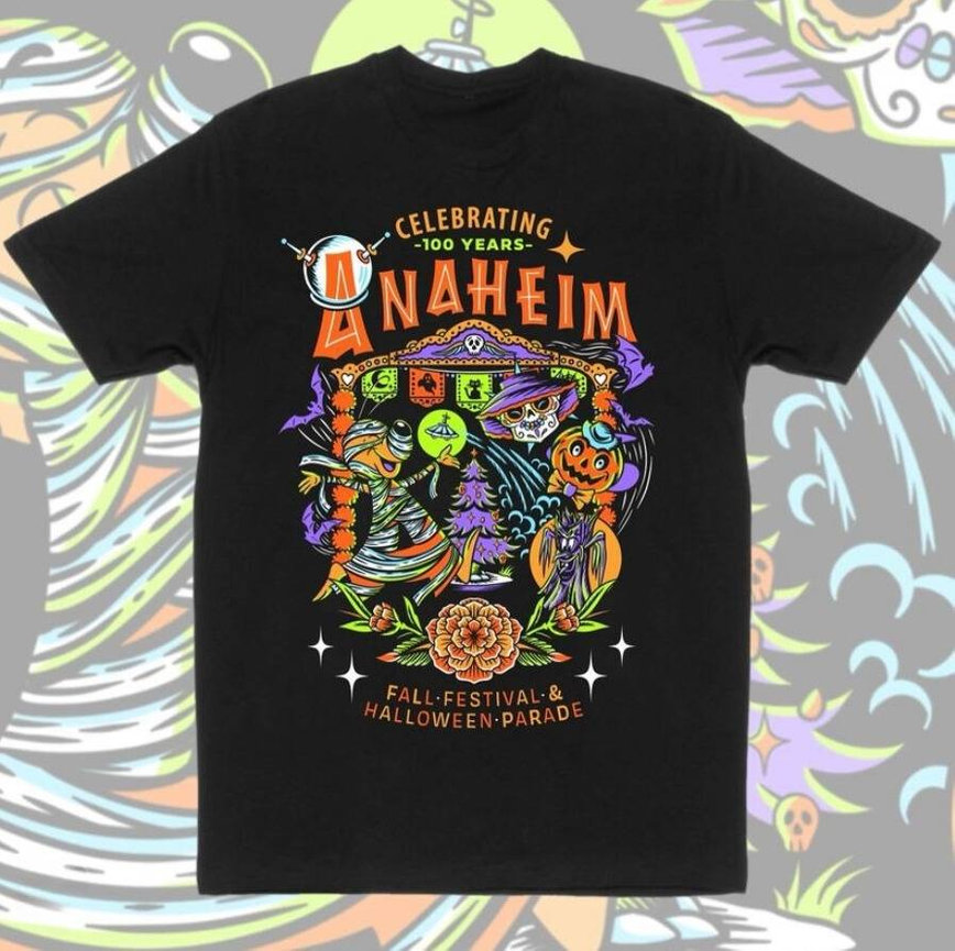Anaheim’s 100th Halloween Parade T-shirt Design by Gustavo Jaimes