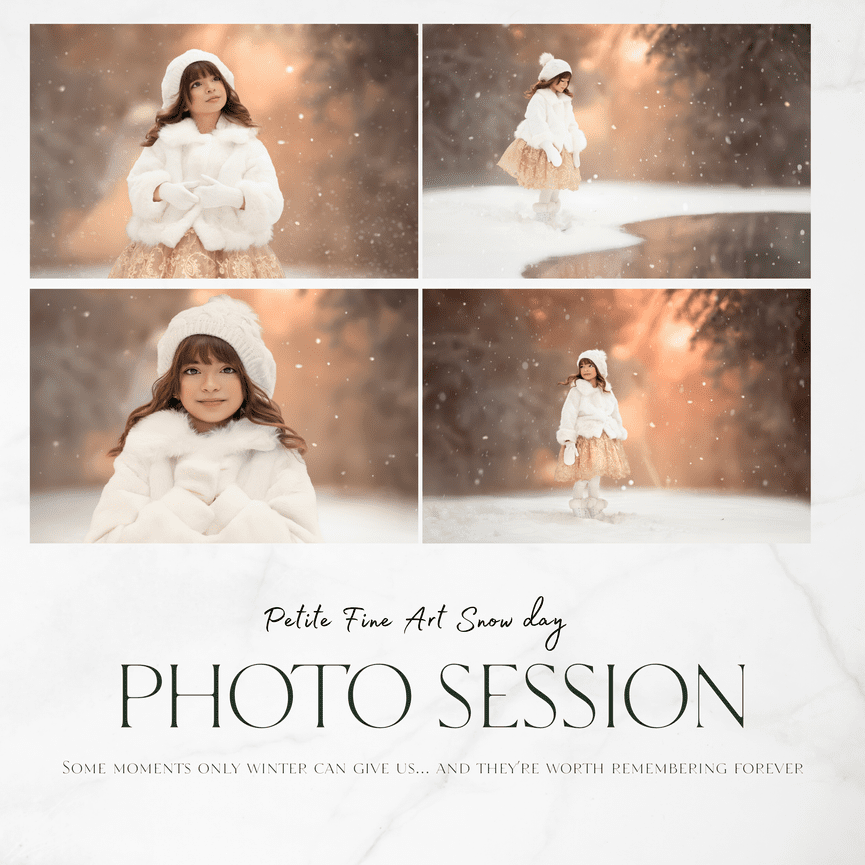 Holiday Snow Day Fine Art Petite Sessions
