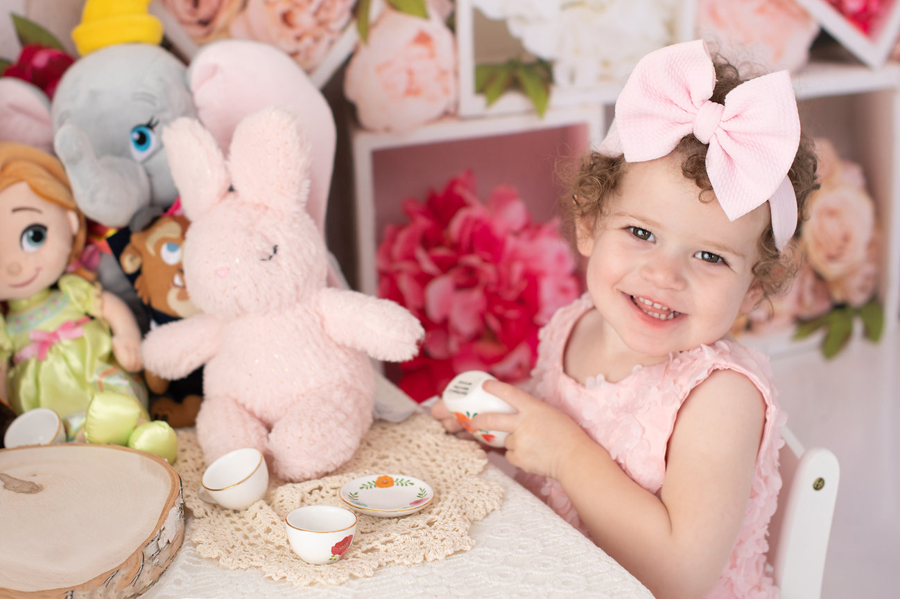 Riley's Tea Party Themed Birthday Photoshoot in Los Angeles, California