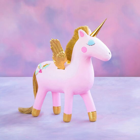 Glitterville Holly Winged Unicorn Display