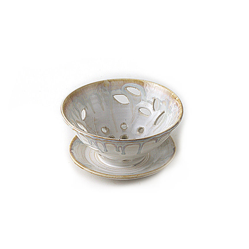 wave berry bowl with base