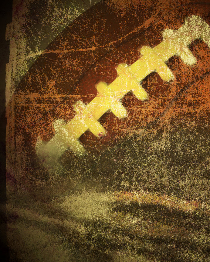 Football Grunge Digital Premium 8x10