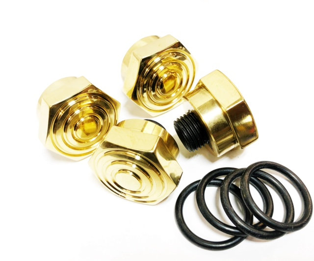 BRASS 1971 AND LATER ROCKER ARM NUTS