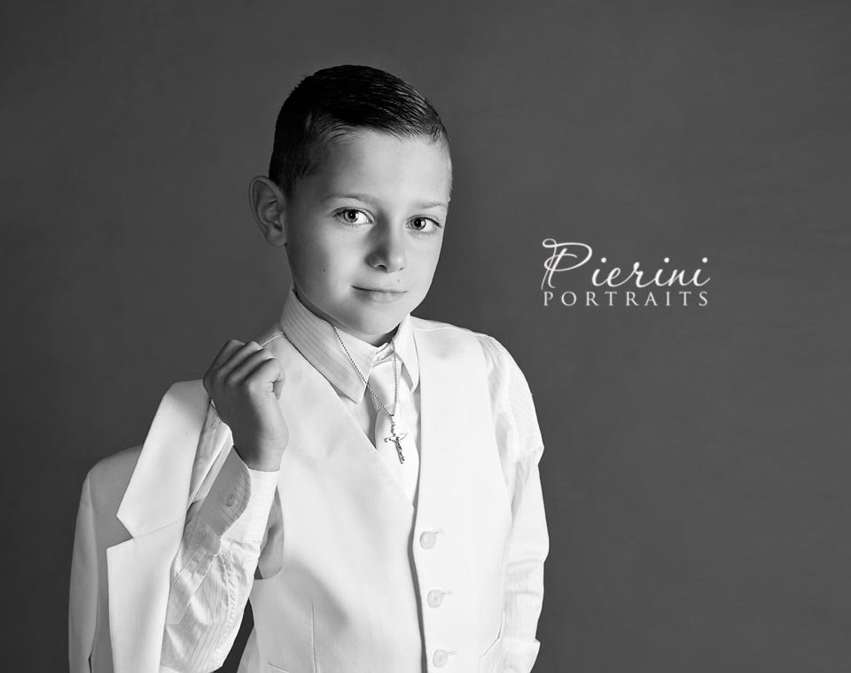 Beautiful First Communion Portraits at Sayen Gardens in Hamilton New Jersey