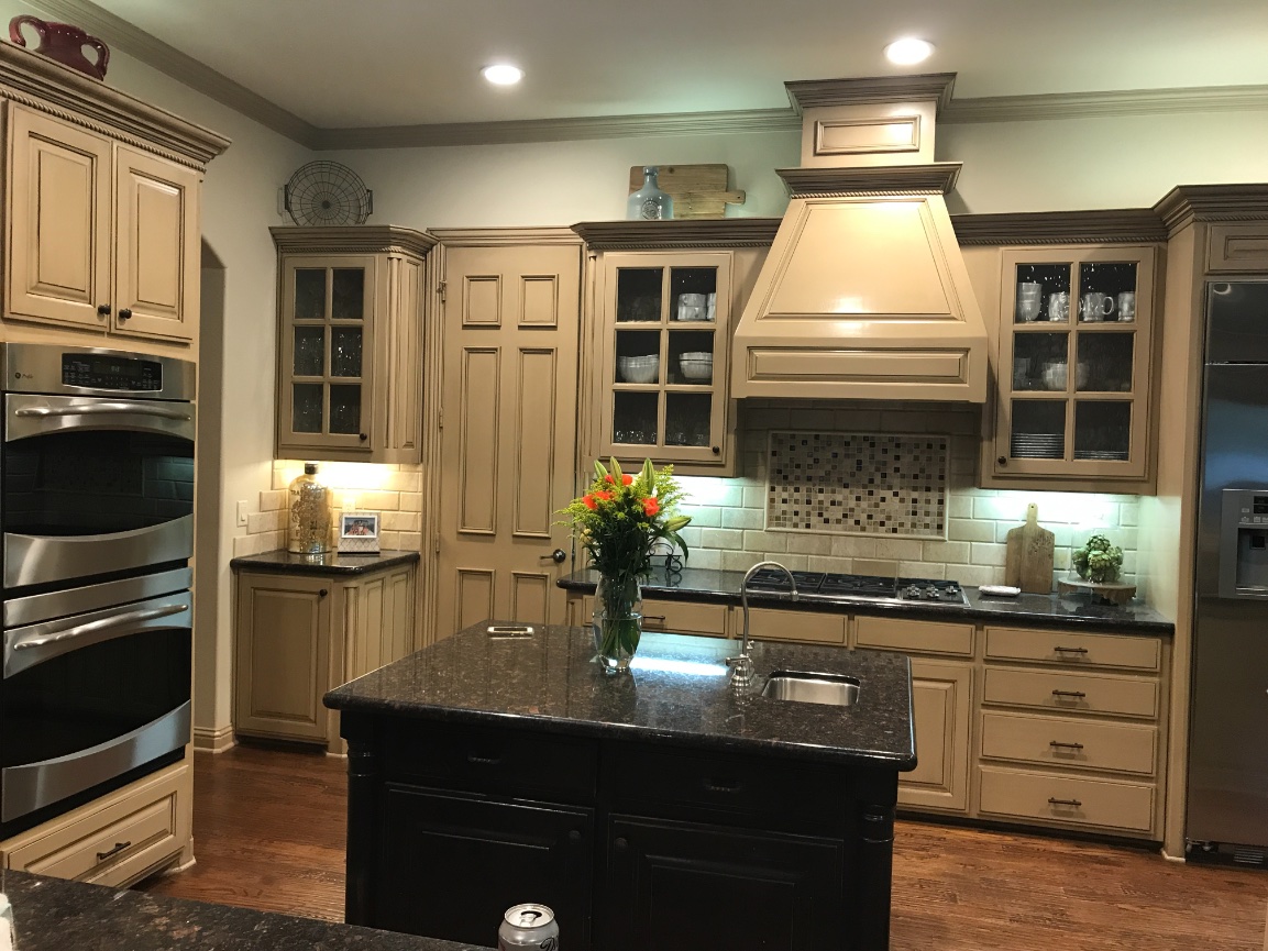 Kitchen White Navy With Hidden Pantry Inspired Designs