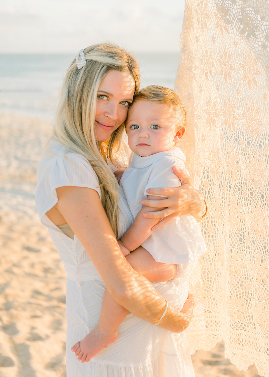 golden hour beach photography Florida, Rya Duncklee Photos, mother and child portrait