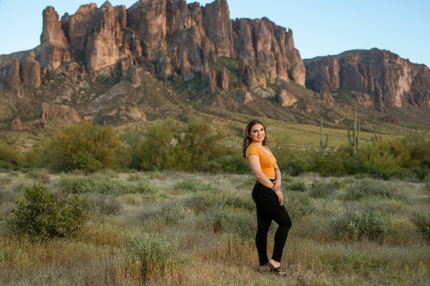 Senior Pictures At The Superstition Mountains