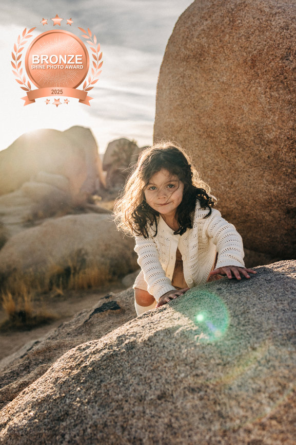Awarded Bronze for an s a schinsky photography image submission in Summer 2025 by the SHINE PHOTO AWARDS 26th Edition during a family photo session