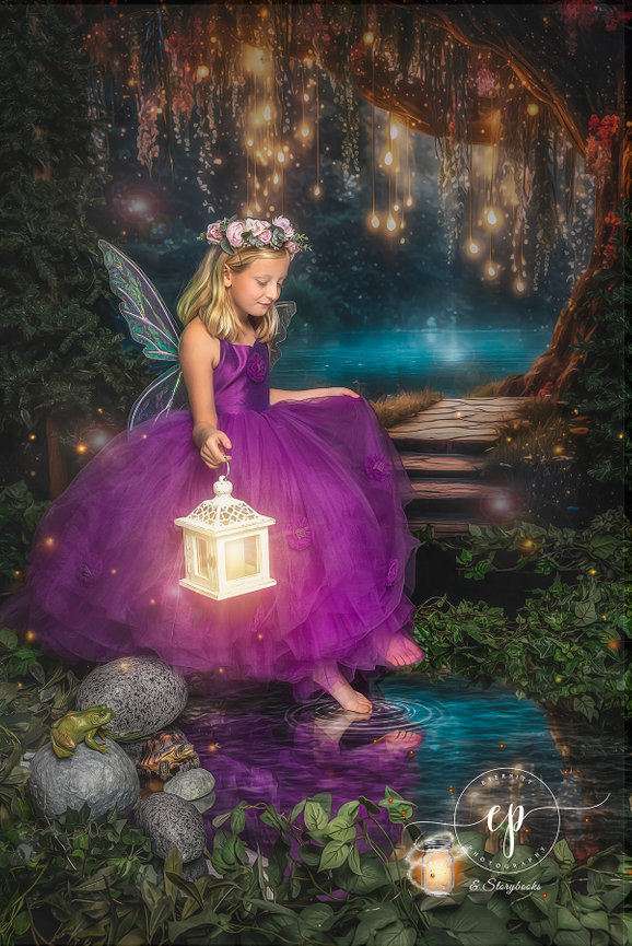 fairy dress photoshoot Vintage-Aesthetic Summer Fairy Lace-up Dress main image 1