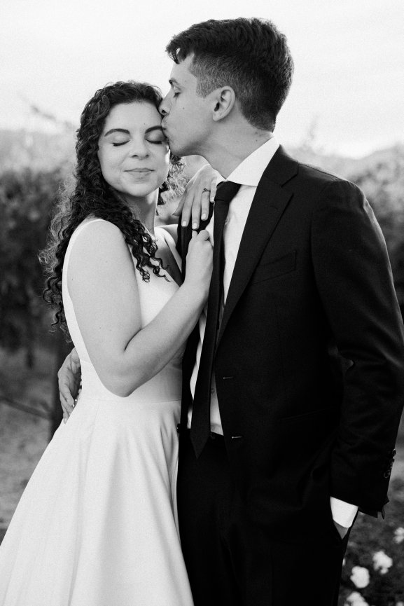 Bride and Groom during sunset photos photographed by Studio J Photography