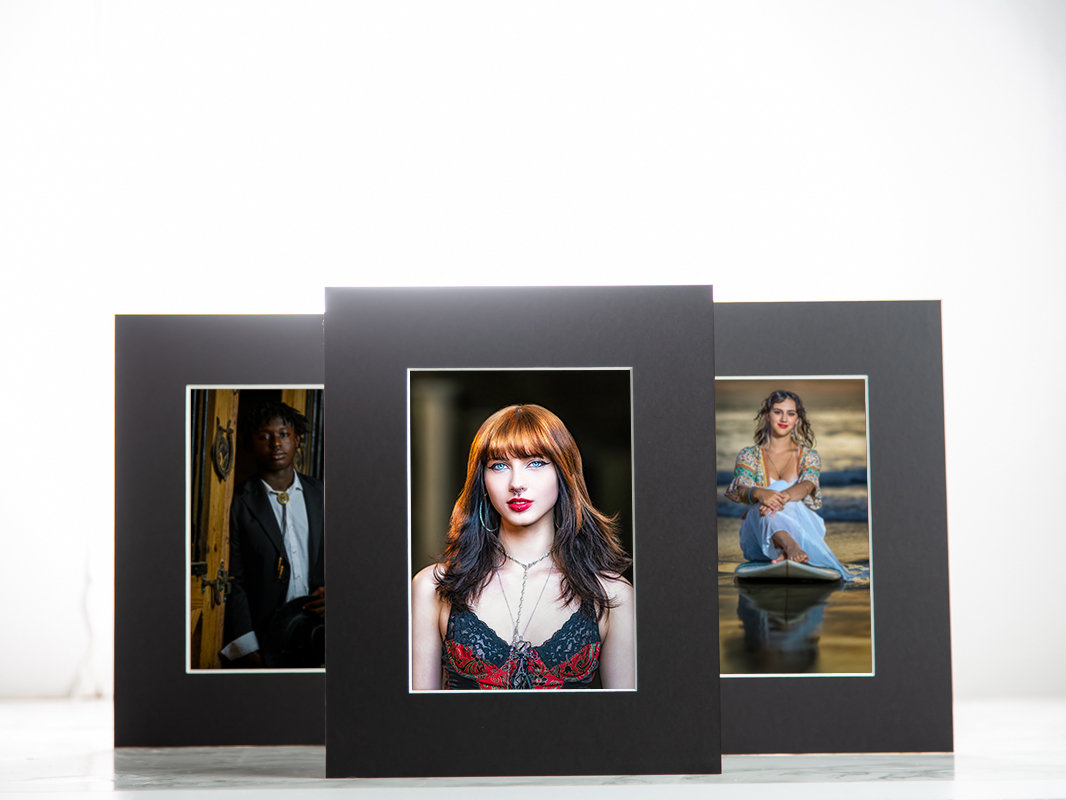 GraphiStudio archival matted heirloom prints — fine art senior portrait gift prints by Swartz Portraits Texas