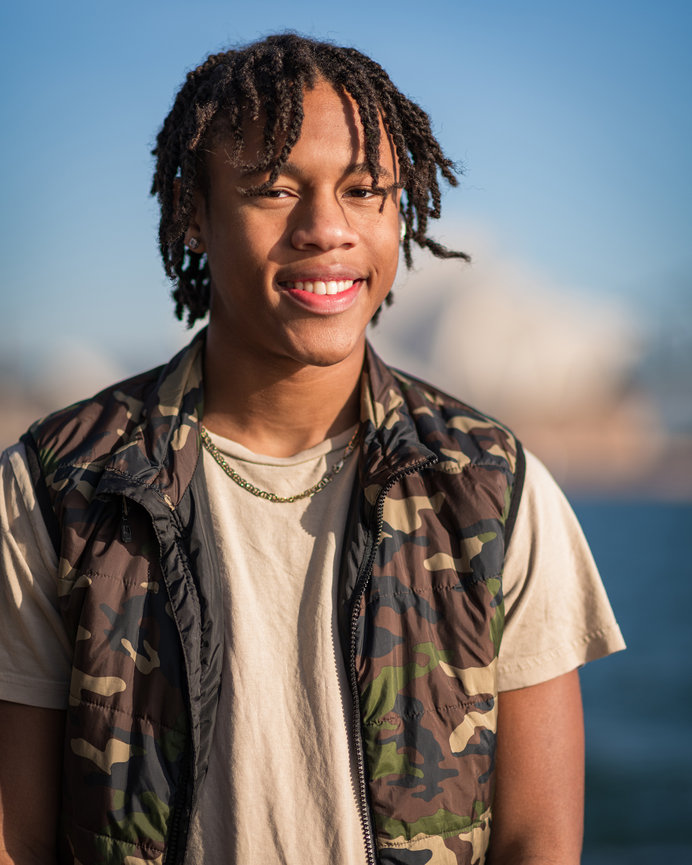 Luxury senior portrait at Buffalo Bayou Park, cinematic fine art by Swartz Portraits serving Magnolia ISD