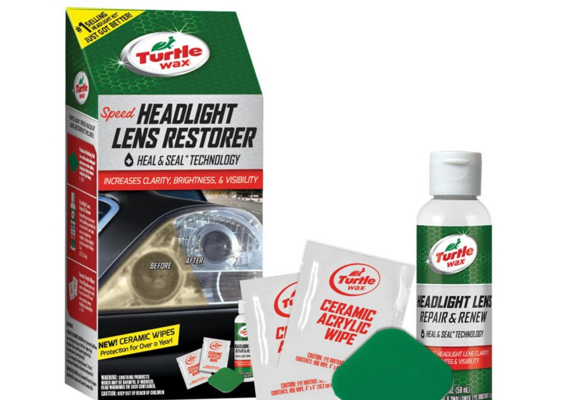 Turtle Wax Speed Headlight Lens Restorer Kit with Ceramic Sealing