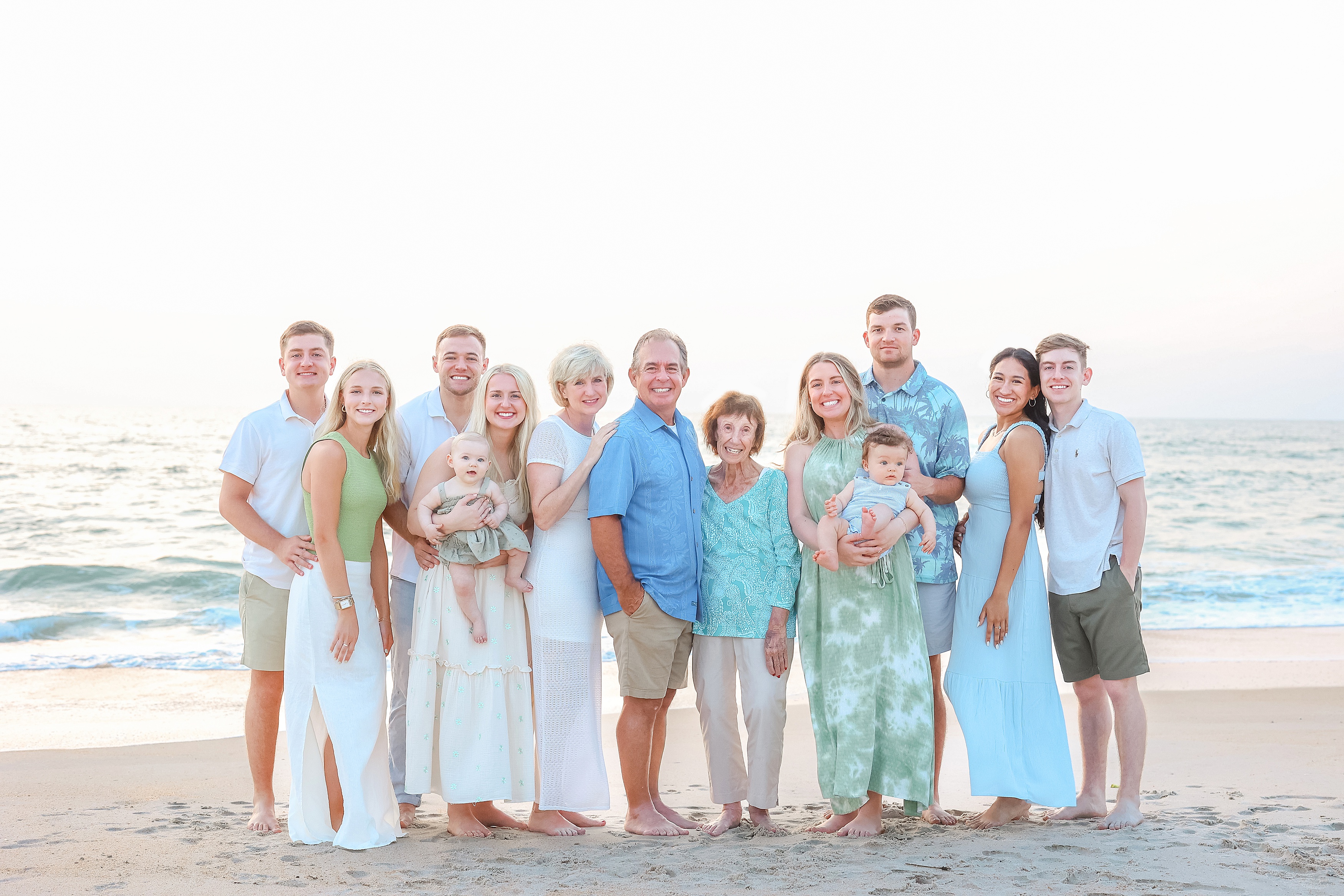 An Extended Family Beach Portrait in Saint Augustine, Florida