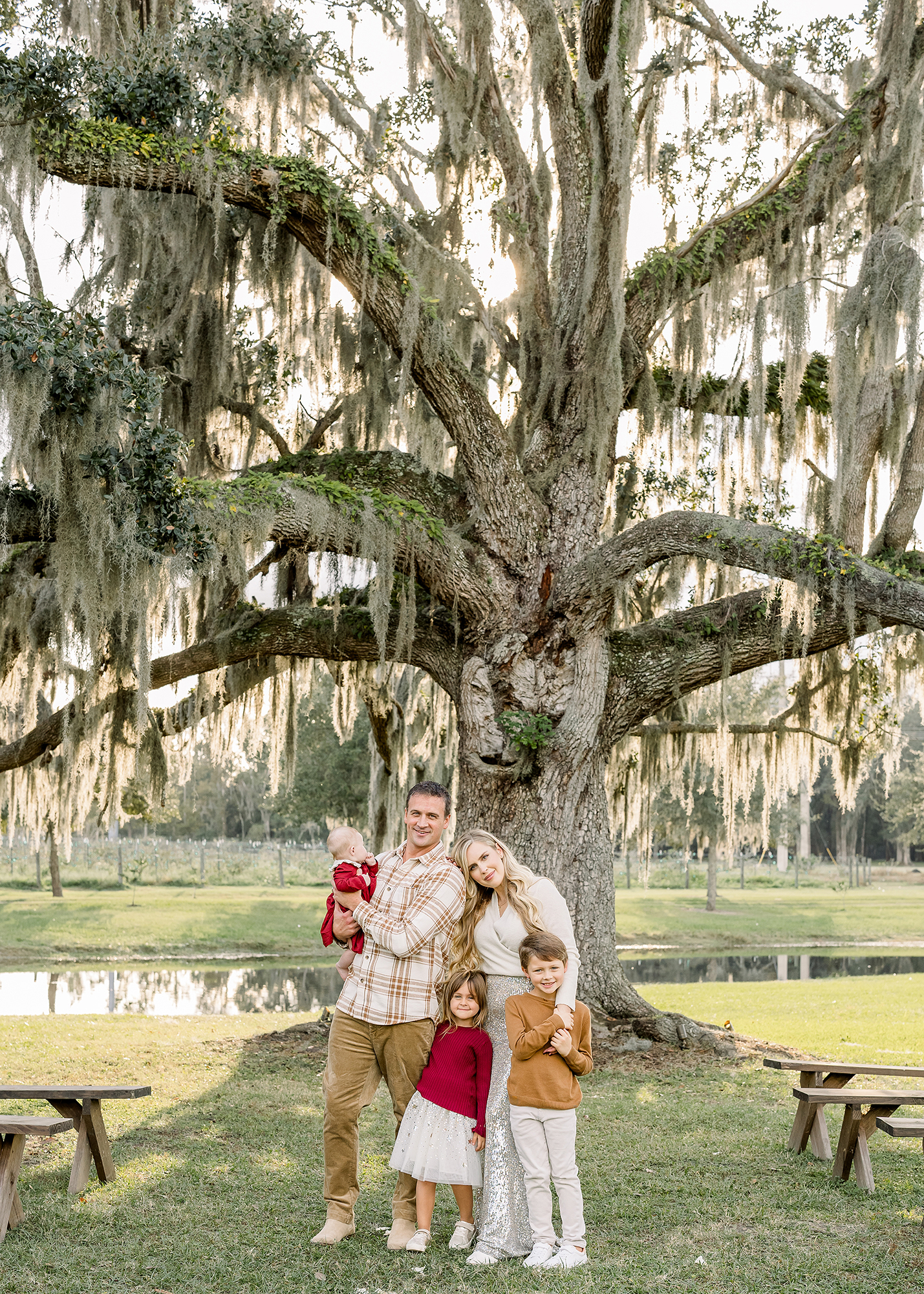 Ryan Lochte family portraits in the fall on the farm.