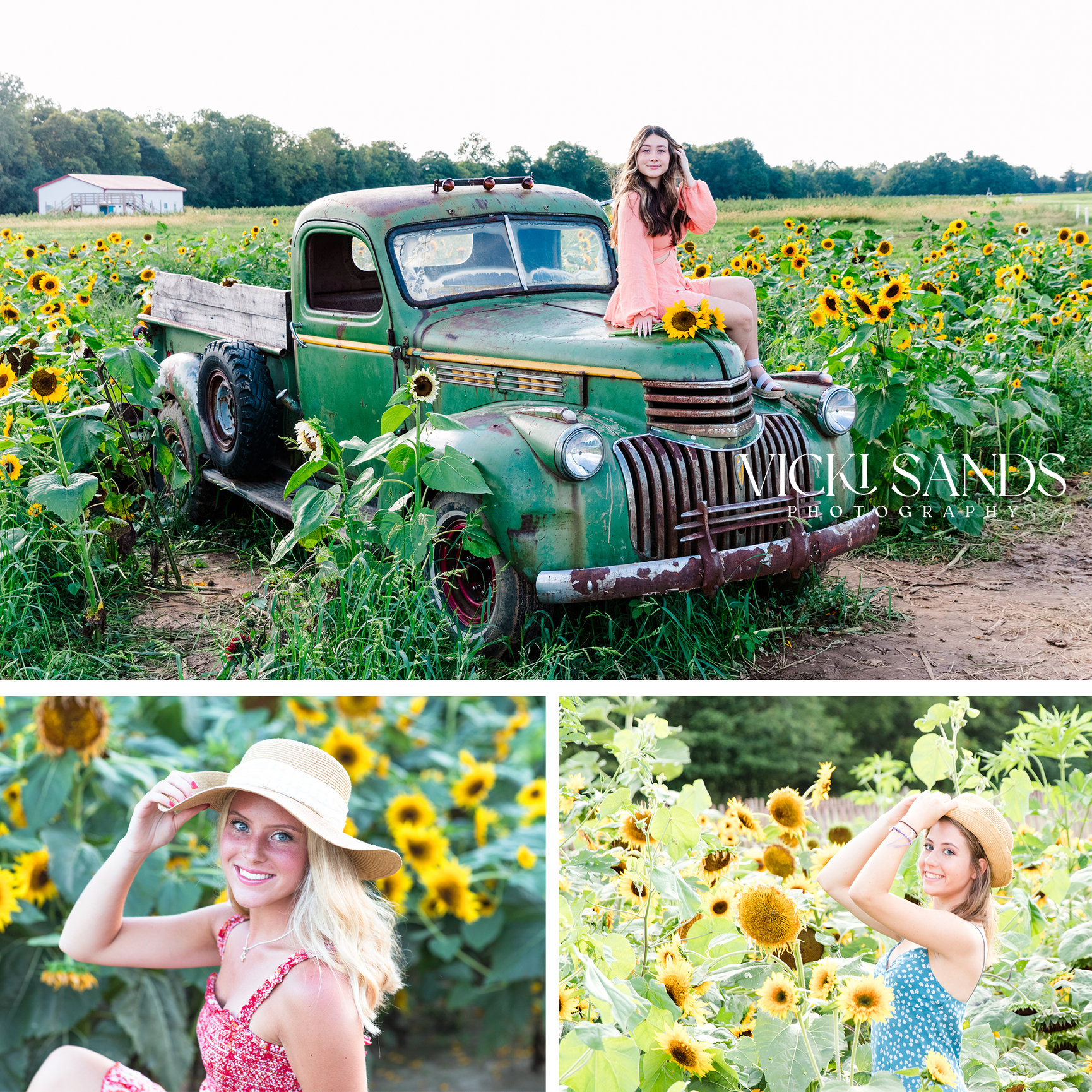 Senior Girls in Sunflowers