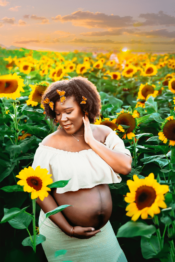 Sunflower maternity session Phoenix