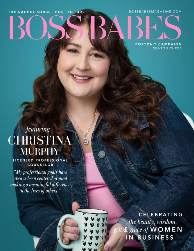 Christina Murphy on the cover of Boss Babes Magazine