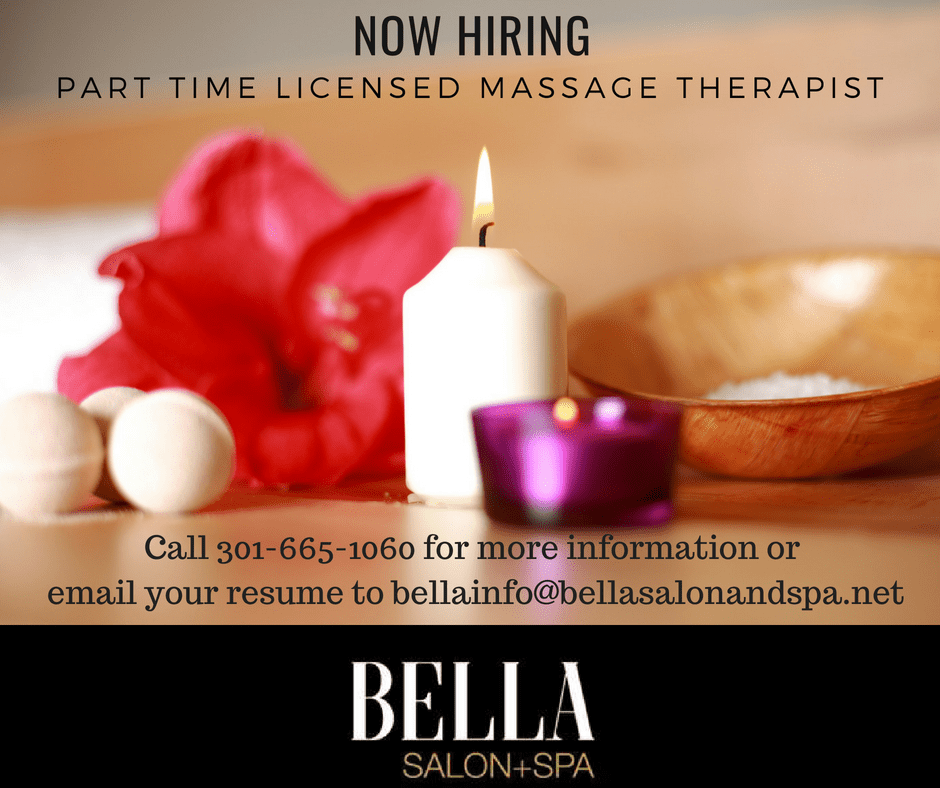 We are hiring! Bella Salon and Spa