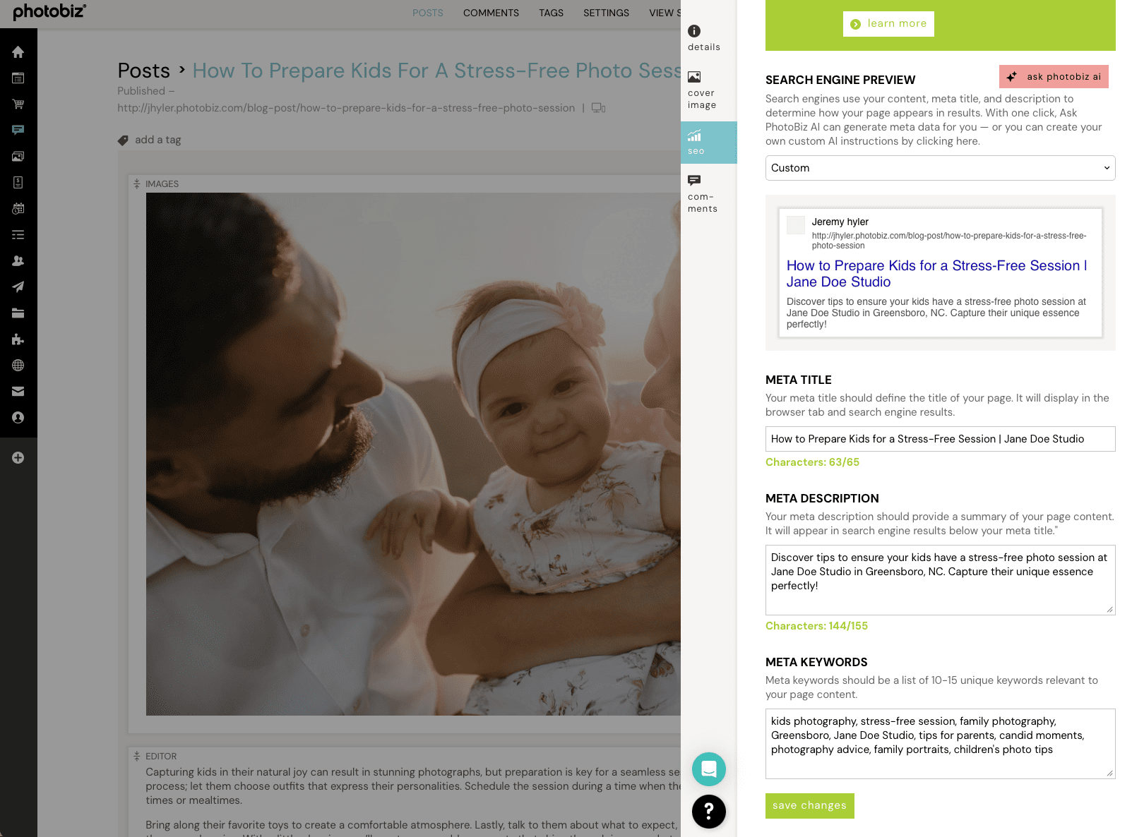 Photobucket Blog Getting Started with the PhotoBiz Blog Builder