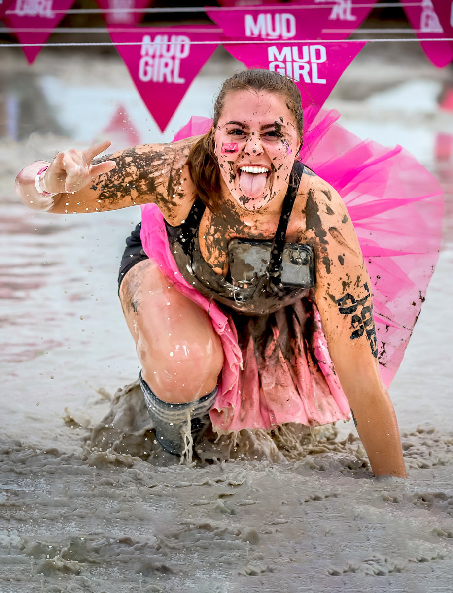 Mud Girl run participant