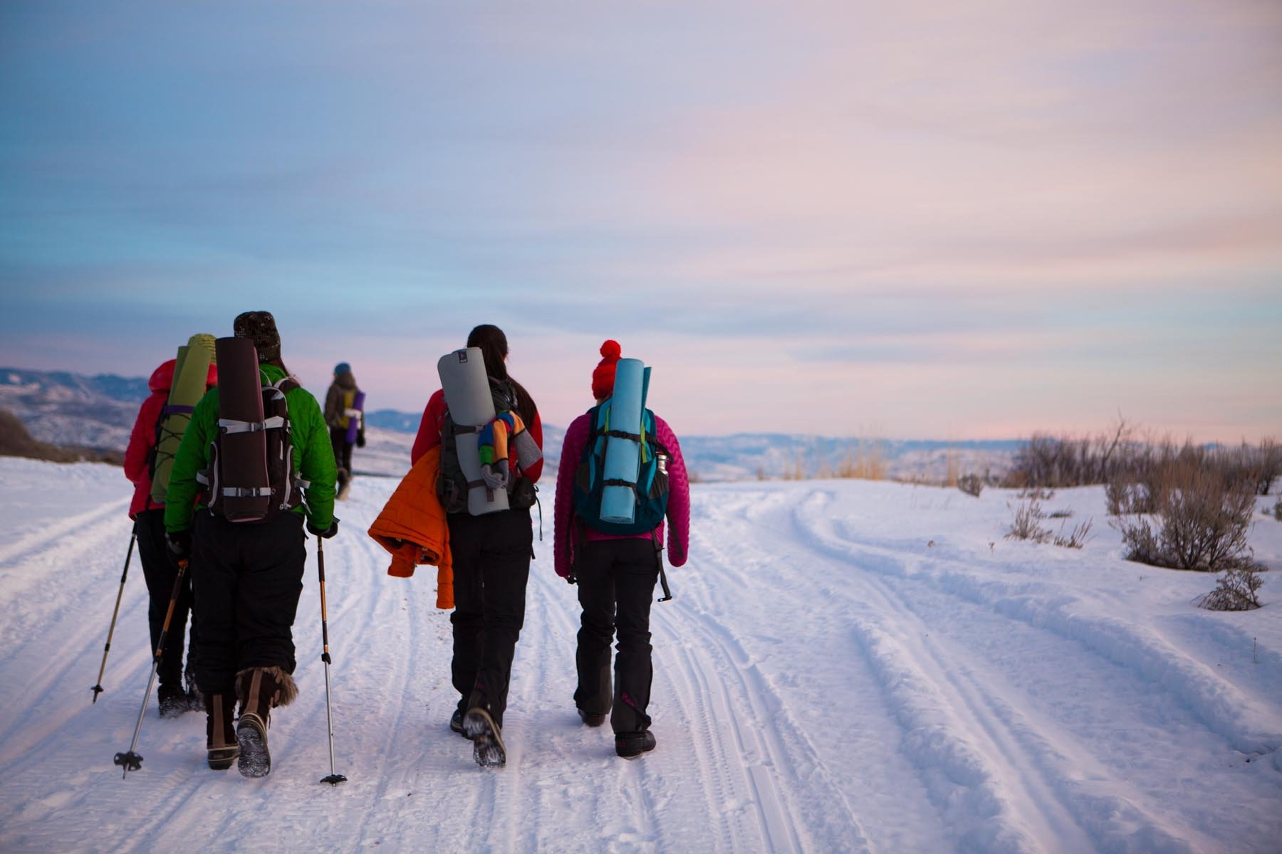 Snowshoe park city yoga adventures