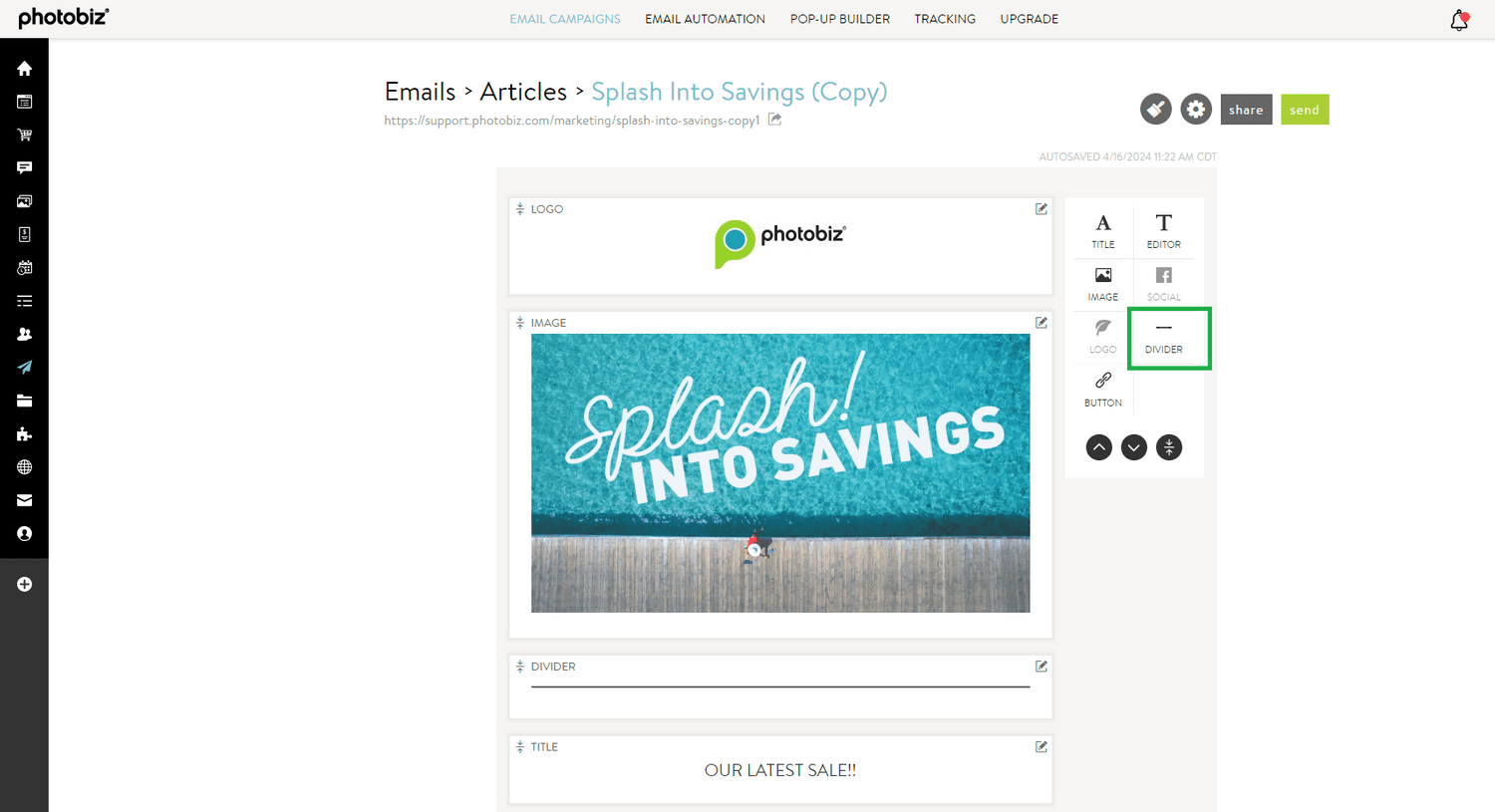 How To Use Dividers with Email Marketing Knowledge Base