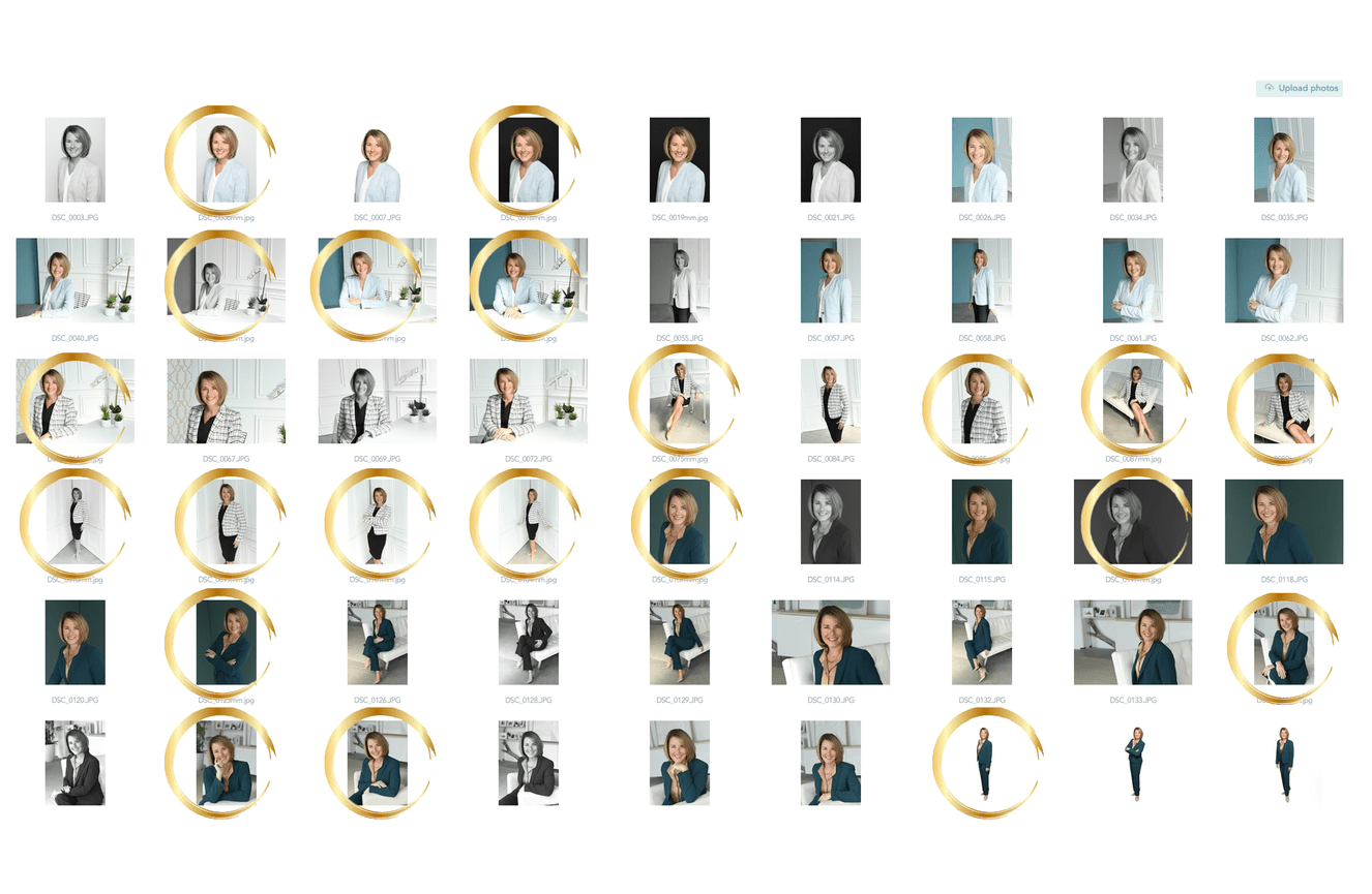 A variety of poses a professional shots during a Kliks Photography session.