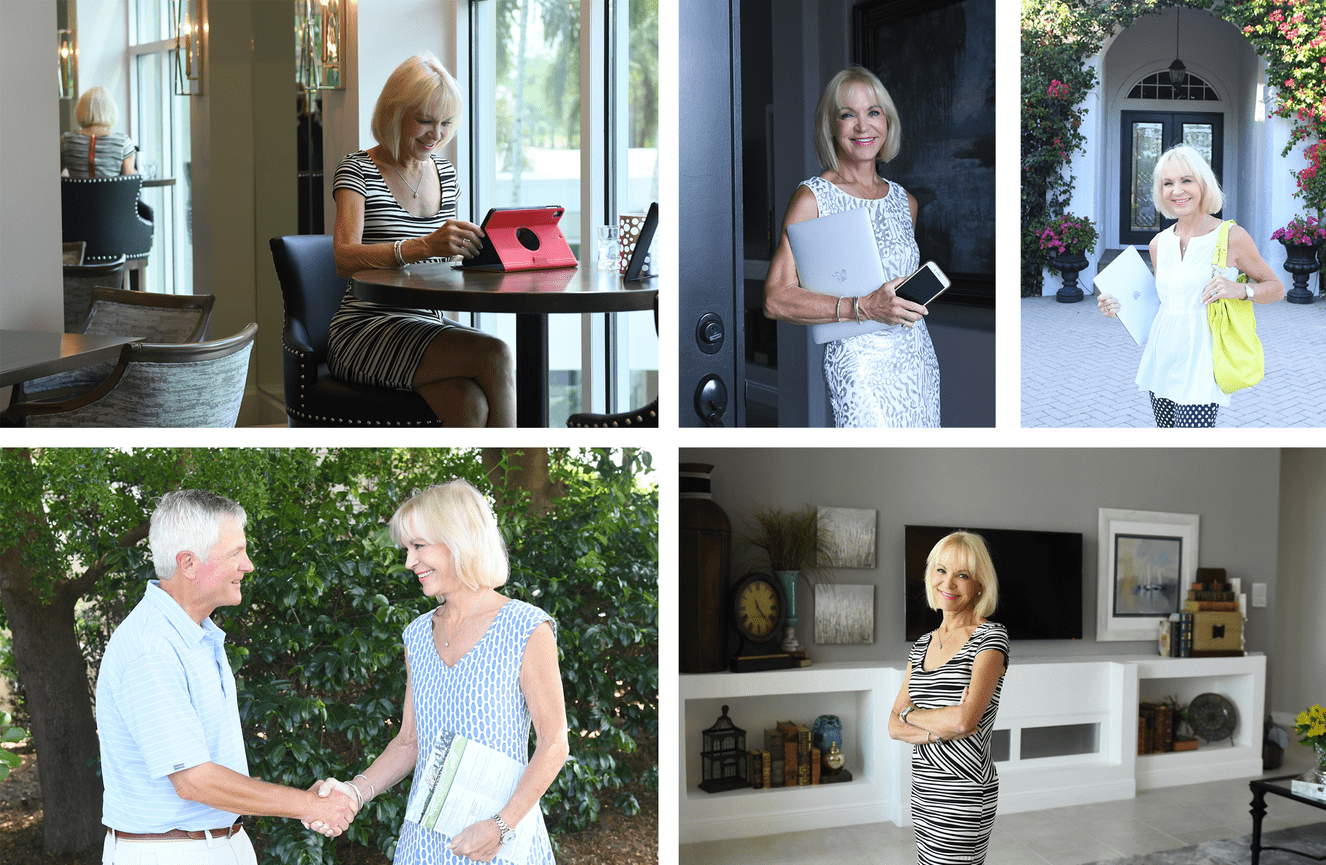 On location photos of realtor, Missey, during her work day.