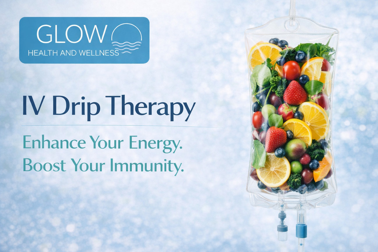 IV therapy treatments for hydration, energy, and wellness at Glow Health and Wellness in Destin, Florida
