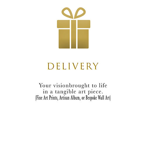 Delivery of personalized wall art from Jami Scull Photography in Fort Worth.