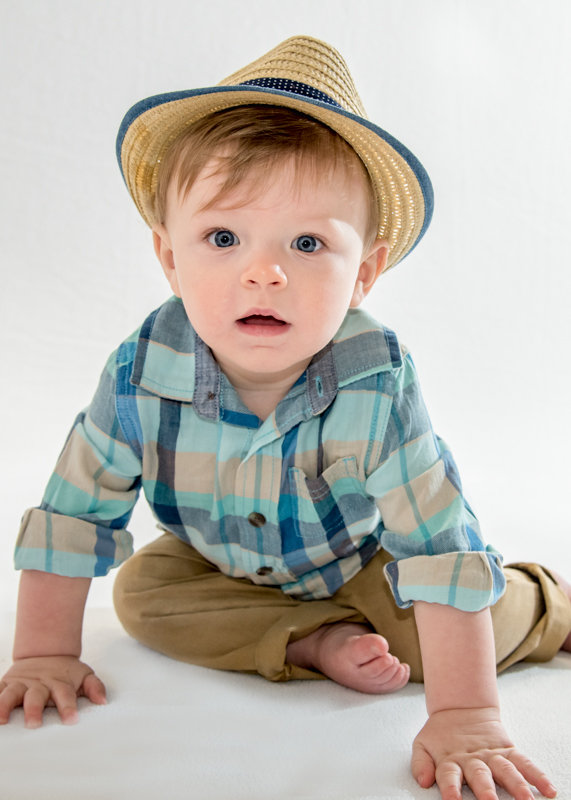 One Year Old Photo Session in Studio