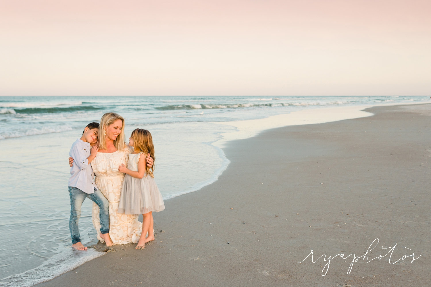 sunset family photos, Saint Augustine Beach, Florida, Rya Duncklee