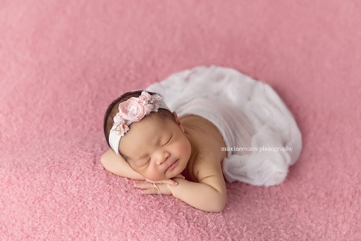 Beautiful Baby Mia By Los Angeles Newborn Baby Photographer Maxine