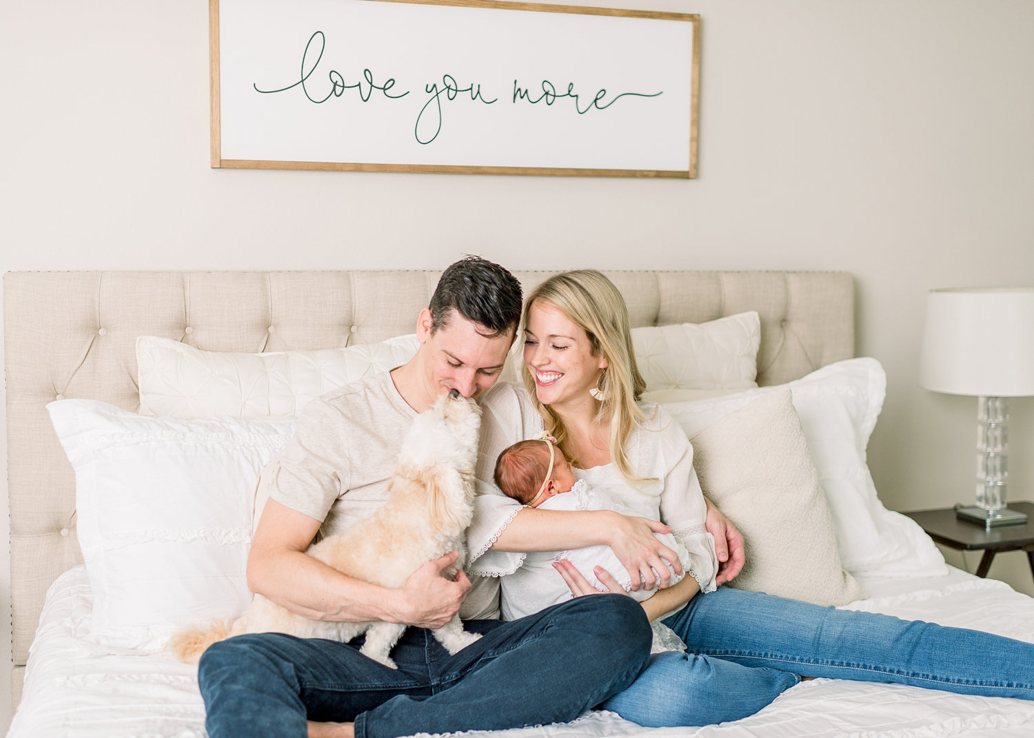 love you more sign, in-home newborn session, St. Johns, Florida, Rya Duncklee