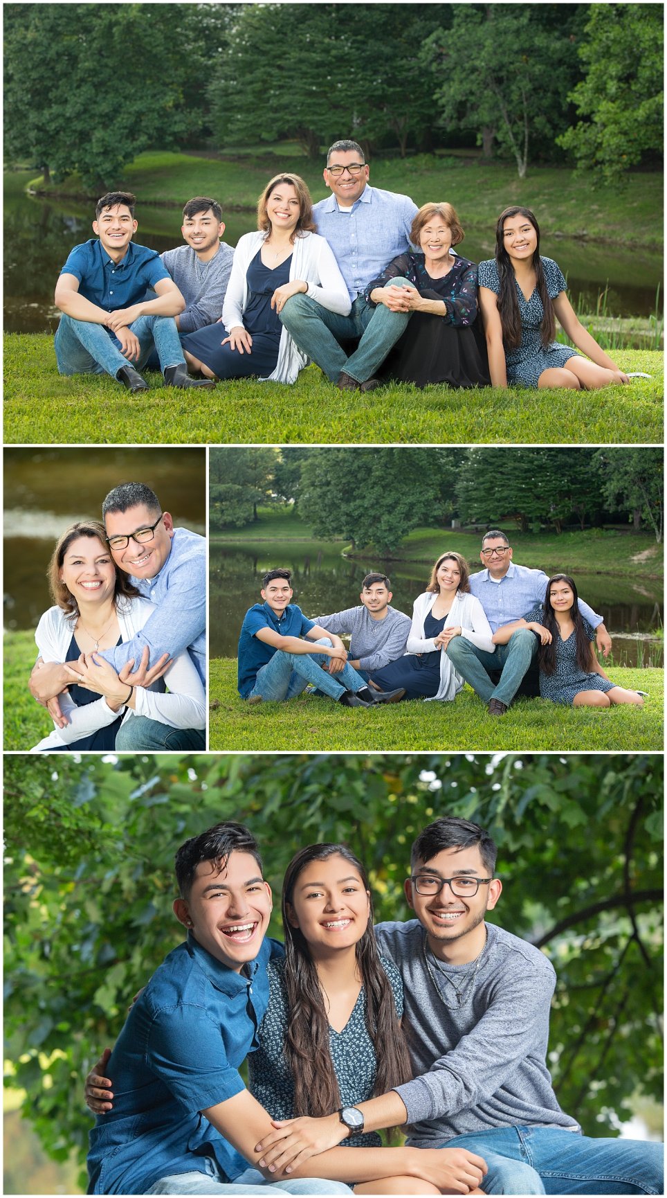 Fairfax Family Photography at Mason University with the Solis's